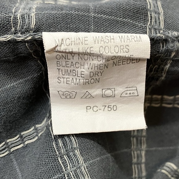 Van Heusen Mens Gray Patterned 100% Cotton Short Sleeve Button Down Shirt‎ Sz XL - Picture 5 of 5